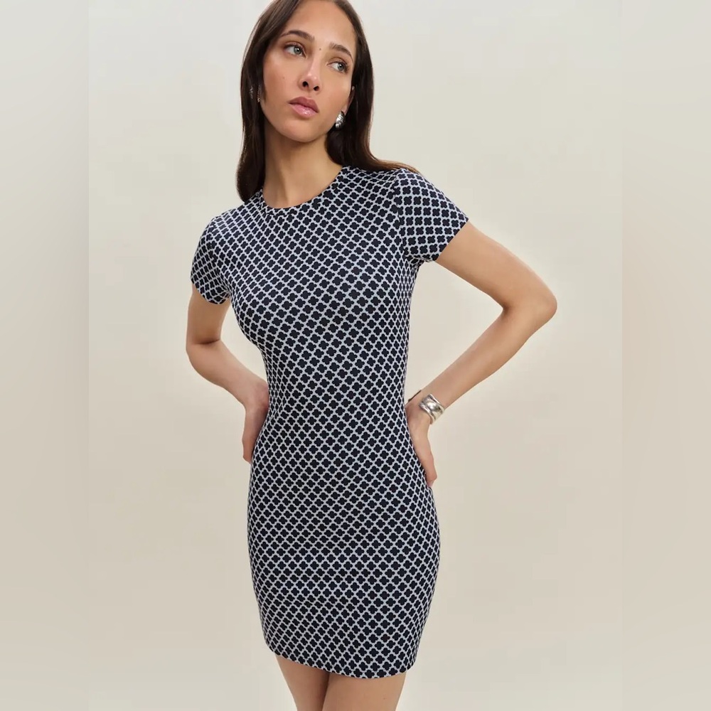 NWT Reformation Nadia Knit Dress Blue - Size S